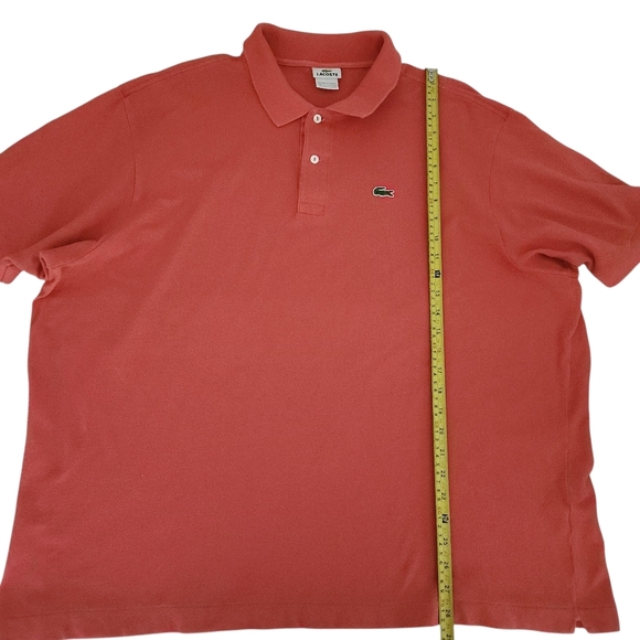 LACOSTE Men's Classic Fit Original polo coral size 9 (4XL) - Picture 4 of 11